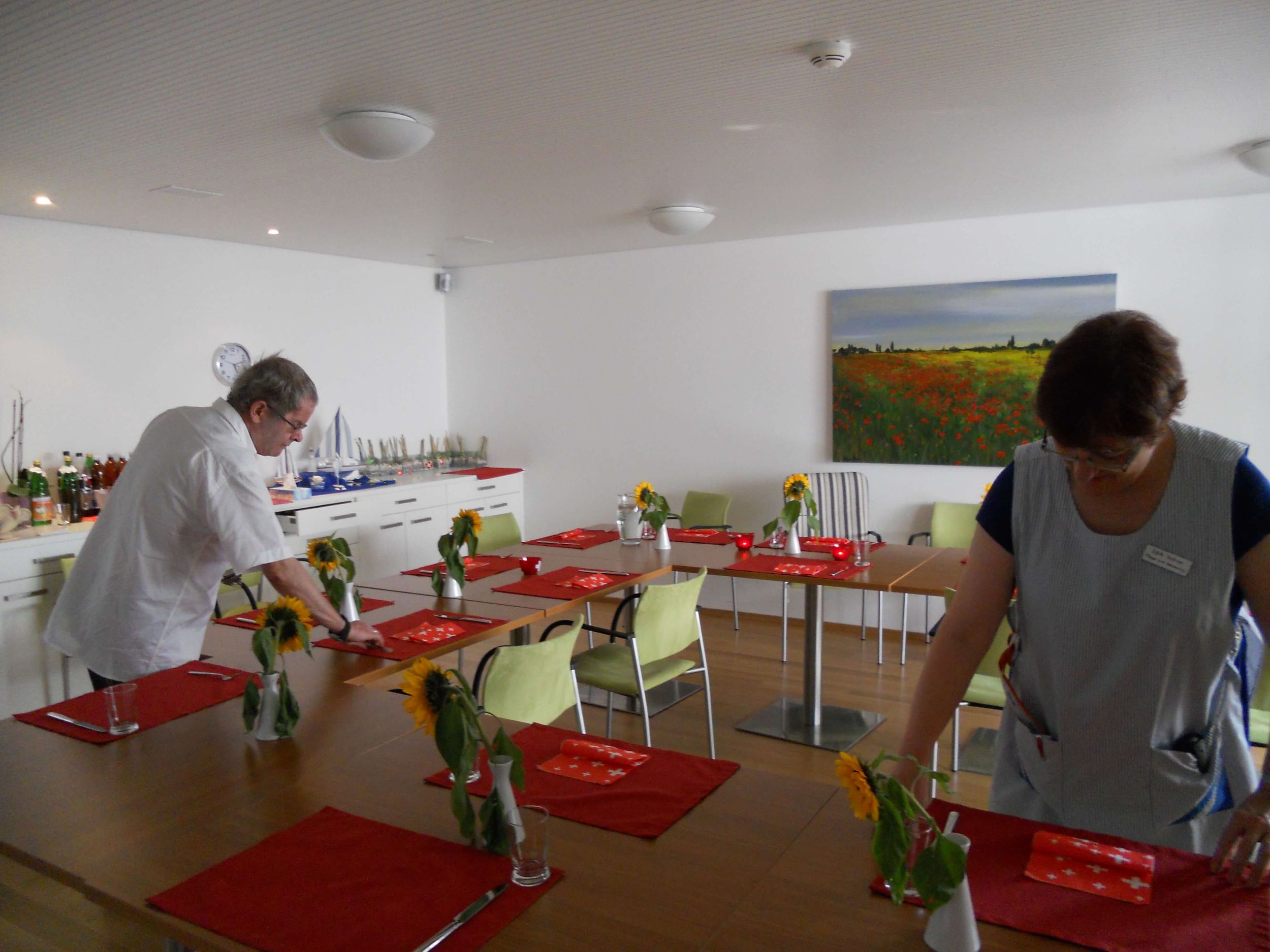 Vorbereitungen für die 1. August-Feierlichkeiten, 2011